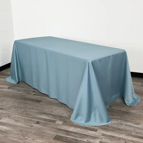 Vista 21 de YOUR CHAIR COVERS - Mantel rectangular L'Amour de 90 x 132 pulgadas - Mantel de boda prémium para mesas rectangulares de banquete de 6 pies - Verde