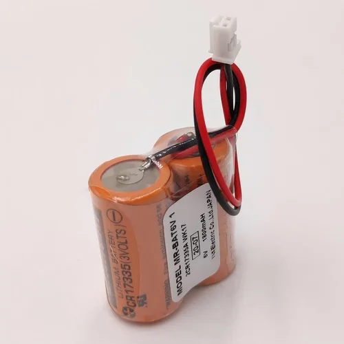 Vista 3 de (2 piezas) MR-BAT6V1 2CR17335A WK17 6V 1800mAh PLC batería para J4 servo PLC batería con enchufe