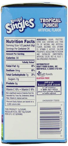 Vista 2 de Kool-aid Singles Tropical Punch 12-.055 Oz Caja 2 cajas