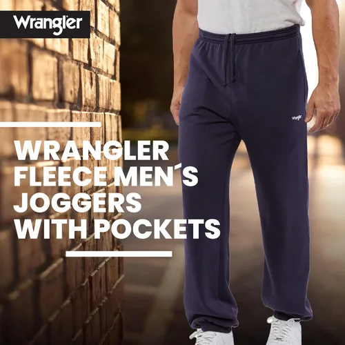 Vista 3 de Wrangler Pantalones deportivos para hombre - Pantalones deportivos de forro polar para hombre, tallas extendidas (M-6X)