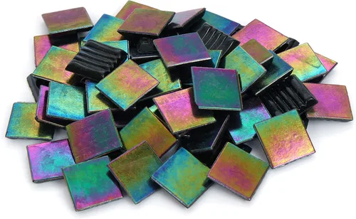 Vista 2 de Milltown Merchants™ Mosaico iridiscente (1 libra, azul marino profundo - 3/4 pulgadas)