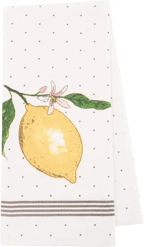 Vista 2 de KAF Home Pantry Lemon - Juego de 4 paños de cocina, 100% algodón, 18 x 28 pulgadas