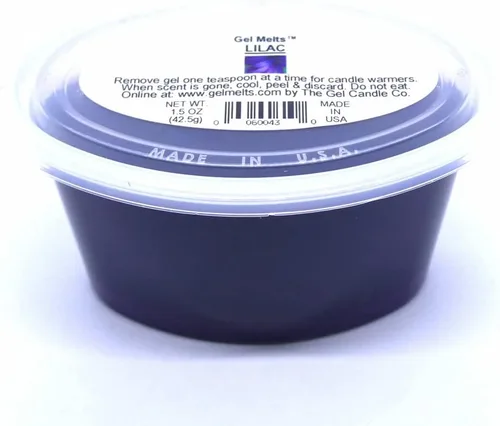 Vista 2 de Aroma floral lila en Gel Melts para calentadores y quemadores de The Gel Candle Company Peel, MELT and Enjoy