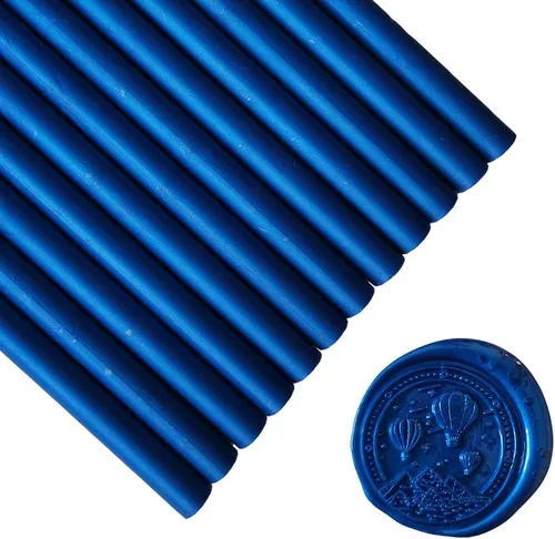 Vista 8 de 12 barras de cera para sellar pistola de pegamento para sello de cera, palos de cera PORXFLY Seal ideales para sobres de tarjetas, envoltura de Negro