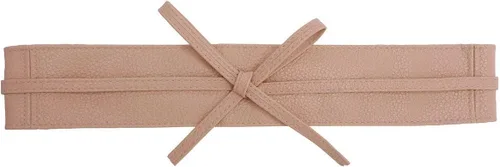 Vista 4 de Ayliss Cinturón Obi de piel sintética suave para mujer, cinturón de cincha, cinturón de moda con lazo para vestido, mono