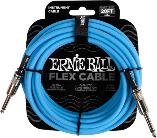 Vista 19 de Ernie Ball - Cable de instrumento flex recto/recto 10 pies - Negro (P06434)