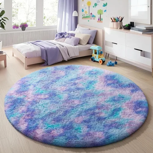 Vista 118 de Ophanie - Alfombras para sala de estar, antideslizante y suave, de felpa grandes y peludas para dormitorio, peludas para niños y niñas, decoración