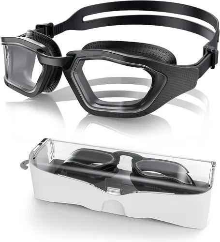 Vista 9 de Greatever Swim Goggles Adult Anti Fog&UV No Leak Wide View Swimming Goggles