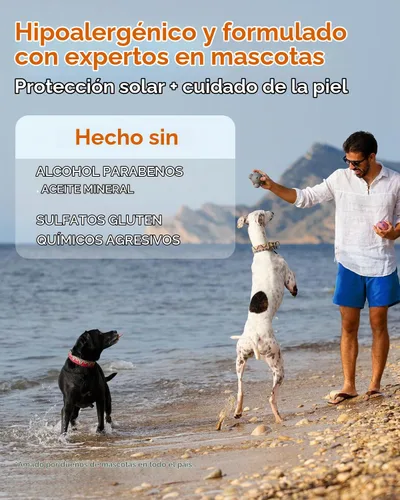 Vista 6 de Spray protector solar para perros SPF 25, fórmula a base de aceite