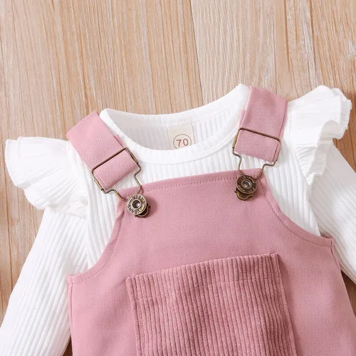 Vista 4 de PATPAT Baby Girl Christmas Outfits Skirts Set Xmas Clothes My 1st Christmas Romper TopSuspender SkirtHeadband 0-18 Months