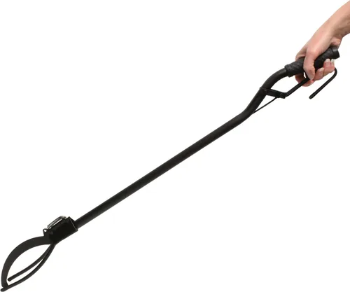 Vista 6 de Redneck Convent Pinzas de póquer para troncos de alta resistencia con mango de resorte y 3 puntas, 36 pulgadas, coloca madera en la chimenea