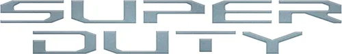 Vista 10 de Insertos de letras para capó - Compatibles con Super Duty 2023-2026 * Color OE - Azul antimateria