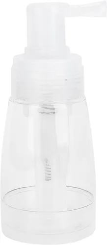 Vista 8 de Botella de spray de polvo para el cabello, botella de spray recargable vacía transparente, herramienta de peinado para el cabello, contenedores