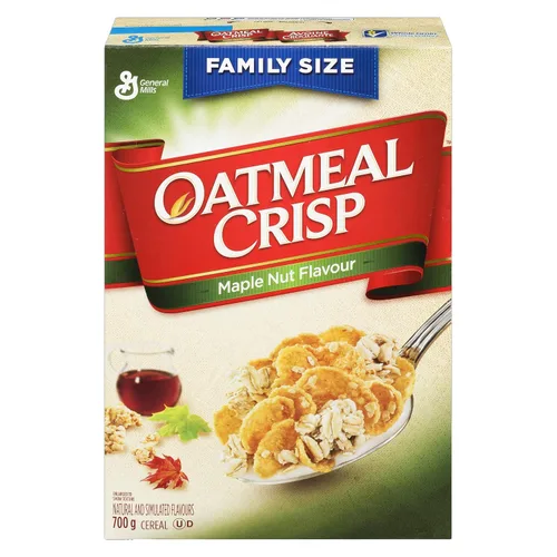 Vista 5 de Oatmeal Crisp Cereal con sabor a nuez de arce, 24.69 oz {Importado de Canadá}