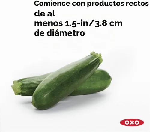 Vista 6 de OXO Good Grips - Espiralizador de mesa de 3 cuchillas con succión StrongHold