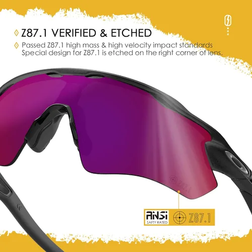 Vista 43 de Lentes de repuesto ANSI Z87.1 para gafas de sol Oakley Holbrook Metal OO4123