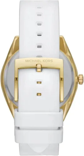 Vista 3 de Michael Kors Janelle MK7141 - Reloj de acero inoxidable con tres manecillas para mujer Blanco Movimiento de cuarzo