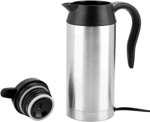 Vista 8 de FILFEEL Hervidor de viaje para automóvil, calentador de 24 V, olla para camping, barco, camión, camión, encendedor de cigarrillos, calentador