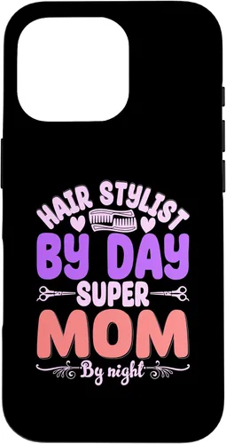 Vista 20 de Hair Stylists by Day Super Mom by Night Hair Stylist Case para iPhone 17