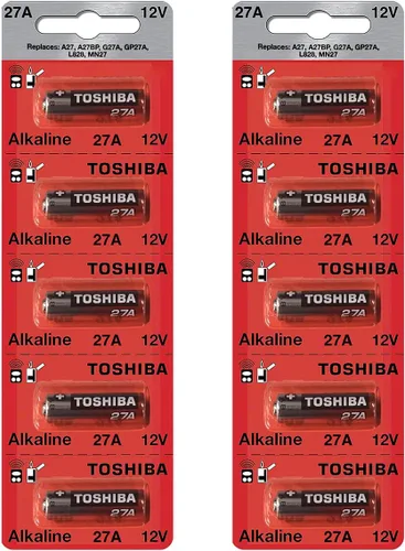 Vista 12 de TOSHIBA Batería alcalina 27A GP27A MN27 A27BP de 12 voltios (2 baterías)