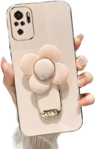 Vista 16 de Miagon - Funda con soporte para Xiaomi Redmi A1, galvanizado suave TPU protector delgado a prueba de golpes con molinete giratorio soporte de flores