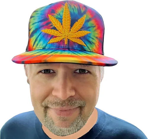 Vista 2 de Popfizzy Sombrero de maleza, sombreros unisex de hoja de maceta, gorras de béisbol de cannabis, sombreros de hip-hop, gorra de marihuana, regalos