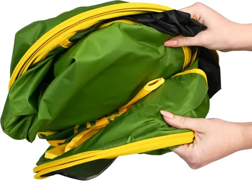 Vista 8 de John Deere Tienda de campaña emergente, juego de 18 piezas que incluye cantimplora, platos, utensilios, comida de juguete, ollas, binoculares