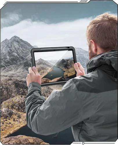 Vista 8 de MoKo Funda para iPad (A16) de 11ª/10ª generación 2025/2022, resistente a prueba de golpes, doble capa protectora de cuerpo completo, protector