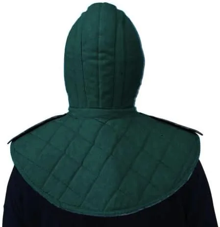 Vista 3 de THE MEDIEVALS Gambeson - Capucha de algodón con armadura de disfraz Coller SCA