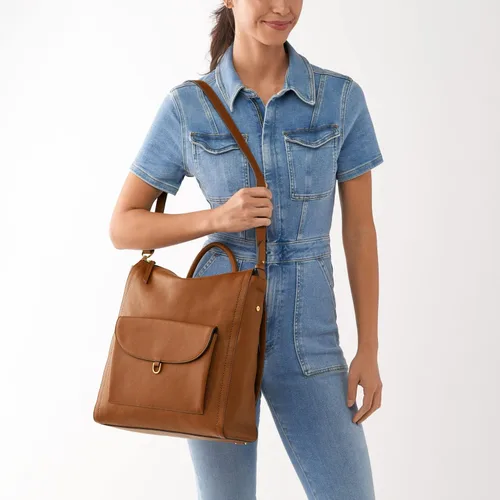 Vista 6 de Fossil Parker - Mochila convertible de cuero para mujer
