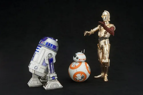 Vista 16 de Kotobukiya ARTFX+ Star Wars The Force Awakens - Película C-3PO R2-D2 con figura BB-8 1/10