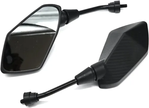 Vista 5 de Espejos laterales para espejo convexo, 0.315 in, 0.394 in, fibra de carbono, 2 unids par de espejos retrovisores de motocicleta Scooter E Bike