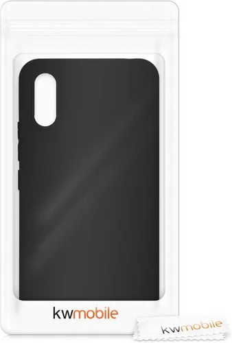Vista 7 de kwmobile Funda compatible con Xiaomi Redmi 9A / 9AT - Funda protectora de silicona TPU suave y delgada - Negro mate