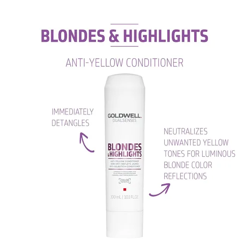 Vista 2 de Goldwell Dualsenses Rubias & Highlights Acondicionador Anti-Amarillo