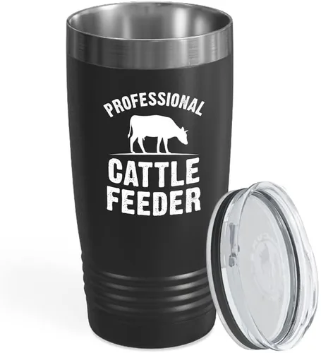 Vista 12 de Vaso vikingo negro de 20 onzas, un chico que acaba de tirar, tractores de jardín agrícola, cultivador campesino, agricultor, amantes de los animales