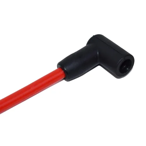 Vista 4 de A-Team Performance Juego de cables de bujía de silicona – Botas de silicona negras de 90 grados – Cables compatibles con Chevy y GMC Vortec