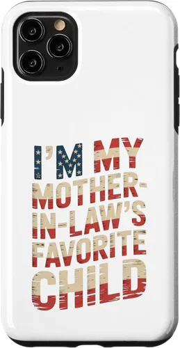 Vista 13 de Im My Mother in Law Favorite Child USA FlagFunny Parent Case for iPhone 16
