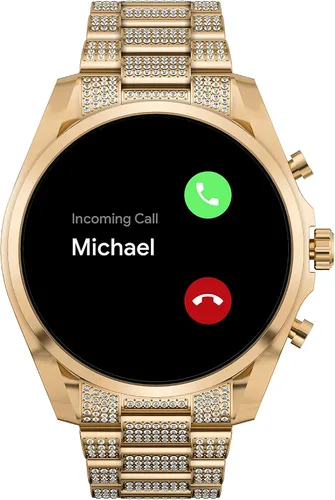 Vista 5 de Michael Kors - Reloj inteligente con pantalla táctil Gen 6 con altavoz, frecuencia cardíaca, oxígeno en la sangre, GPS, pagos sin contacto