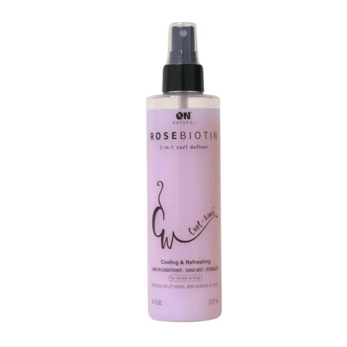 Vista 4 de On Natural Curl-N-Wavy - Definidor de rizos 3 en 1 (8 onzas, agua de arroz Batana)