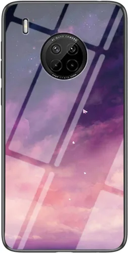 Vista 9 de IVY Funda de cristal templado cielo estrellado para Huawei Y9a Case - A