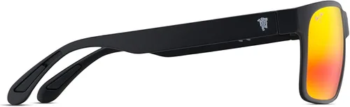Vista 3 de Maui Jim Gafas de sol rectangulares polarizadas de ajuste universal para hombre y mujer Red Sands