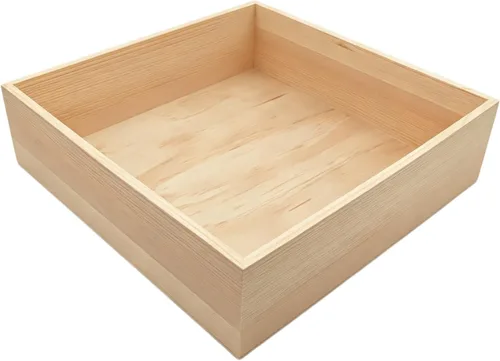 Vista 11 de Anktily 4 Pack Cajas Organizadoras de Almacenamiento de Madera para Manualidades Sin Acabar, Caja de Madera Cuadrada Pequeña de 3 x 3 x 1.6