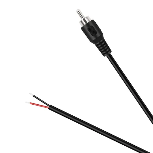 Vista 4 de Fancasee RCA a cable de altavoz, paquete de 2 conectores macho RCA de 6 pies a cable desnudo, reparación de coletas, cable de audio adaptador RCA