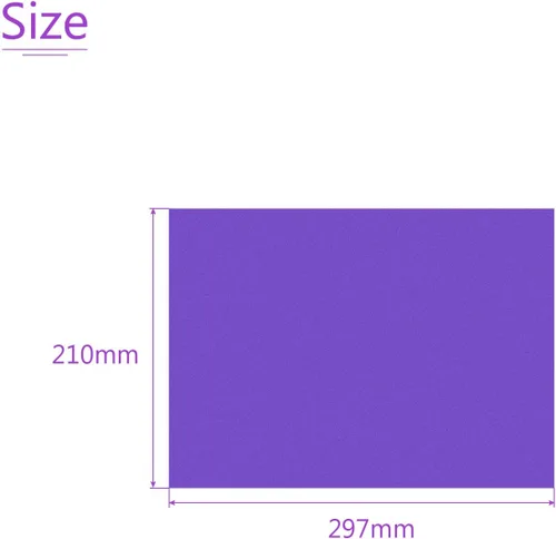 Vista 3 de DMiotech 10 piezas de gel de corrección de filtro de luz superposición de plástico transparente PVC hojas mate púrpura para fotos, películas, video