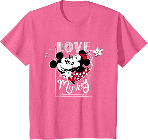 Vista 36 de Disney Mickey & Minnie Mouse Love Mickey - Camiseta para el día de San Valentín