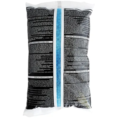 Vista 3 de Waxness Spa Choice - Cuentas de cera dura de gel azul sin colofonia con sales marinas de 2.2 libras
