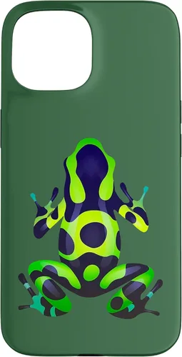 Vista 6 de Green & Black Poison Dart Frog Colored Exotic Amphibian Pet Case for iPhone 16