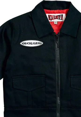 Vista 4 de Knuckleheads - Chaqueta mecánica para niños, cubierta de algodón para invierno, otoño, chaquetas con cremallera