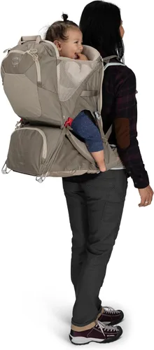 Vista 12 de Osprey Poco LT Lightweight Child Carrier Backpack - Compact, Travel-Ready Kid Carrier with Sunshade and Adjustable Fit - Lightweight, Comfortable