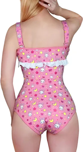 Vista 3 de Littleforbig Mameluco de algodón para pijama - Usagi Moon